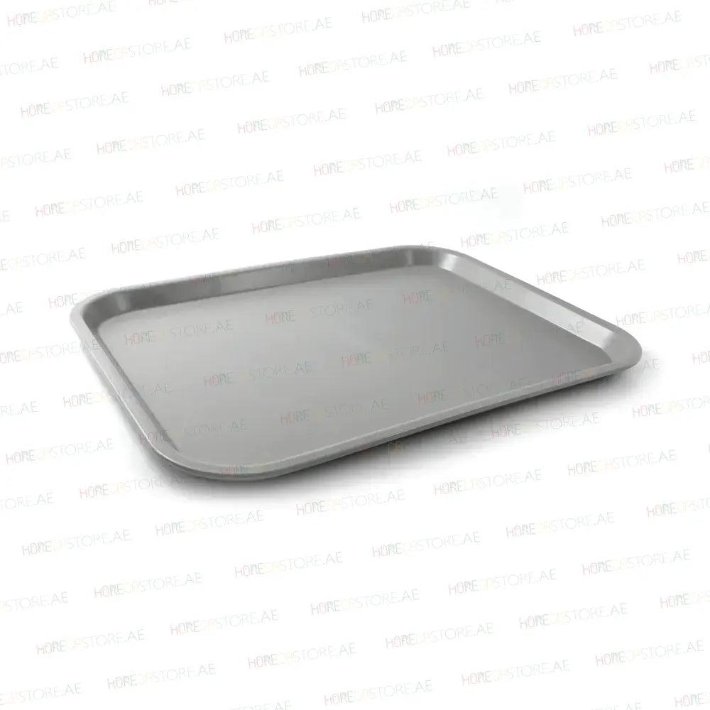 Vague Rectangle Polypropylene Fast Food Tray 45X35cm Grey   6/Case   HorecaStore