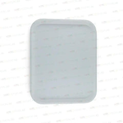 Vague Rectangle Polypropylene Fast Food Tray 45X35cm White - 6/Case