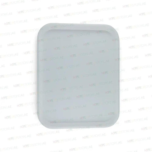 Vague Rectangle Polypropylene Fast Food Tray 45X35cm White   6/Case   HorecaStore