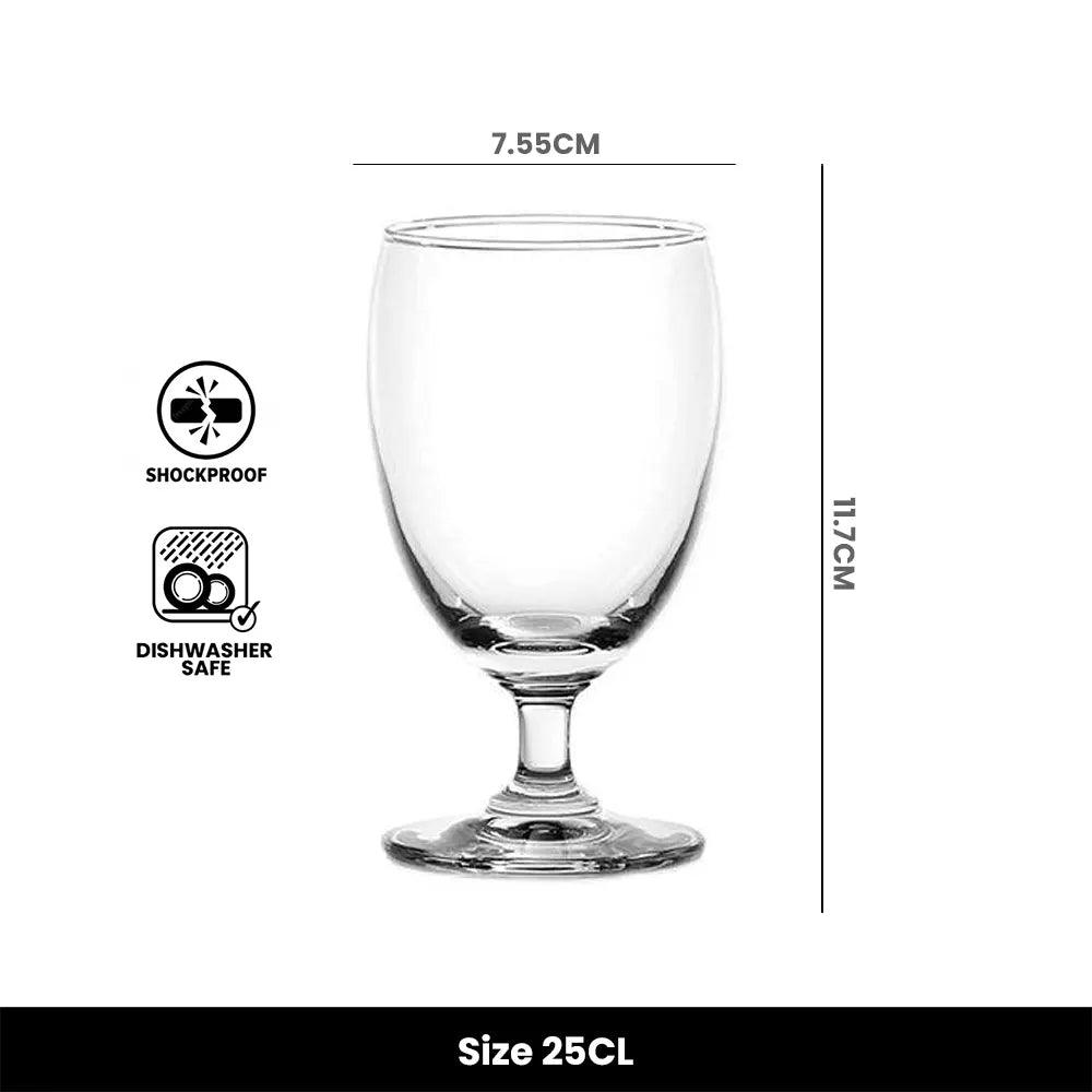 Vicrila Stack Water Goblet 25 cl, Pack of 6 - HorecaStore