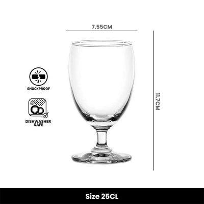 Vicrila Stack Water Goblet 25 cl, Pack of 6 - HorecaStore