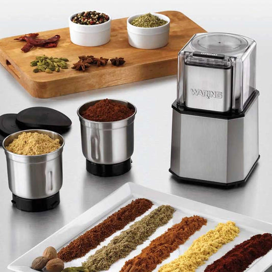 Waring WSG60 Stainless Steel Spice Power Grinder 21.6 x 16.5 x 29.2 cm 70 cl - HorecaStore