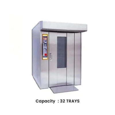 capinox gcxz 32 gas rotary oven stainless steel plc touch screen control panel 166 x 273 x 240 cm capacity 32 trays