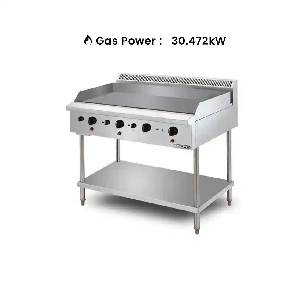 Berjaya GGB4FS-17 Gas Griddle Freestanding With 4 Burner Cooking Surface, Power 30.472 KW - HorecaStore