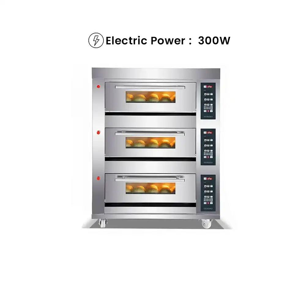 capinox yg 36 gas bake oven with digital control panel stainless steel gas burner 141 x 91 x 184 cm 3 decks 6 trays