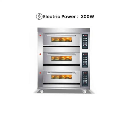 capinox yg 36 gas bake oven with digital control panel stainless steel gas burner 141 x 91 x 184 cm 3 decks 6 trays