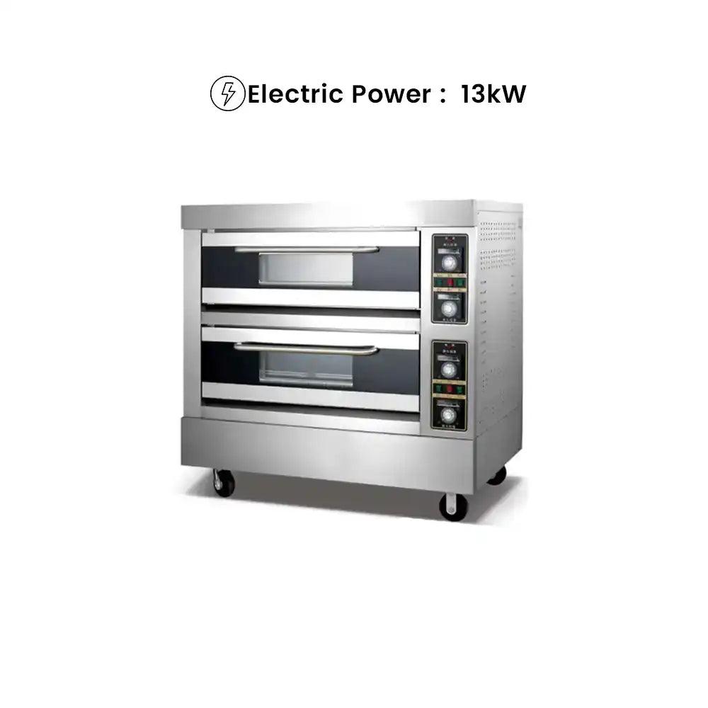 capinox edo 24l double deck electric oven stainless steel 131 x 83 x 12 cm capacity 2 layers 4 trays