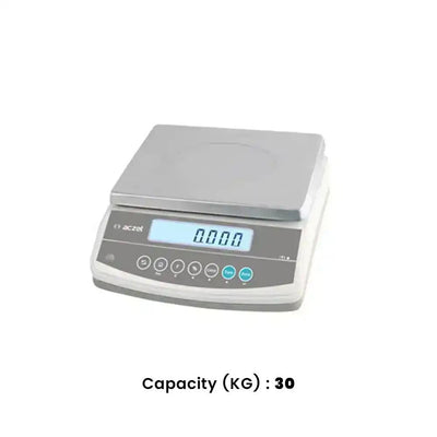 Aczst CZ30 Electronic Scale, Rechargeable Battery, Digital Display, Plate Capacity 30 KG, 24.8 x 19.7 x 8.3 cm   HorecaStore