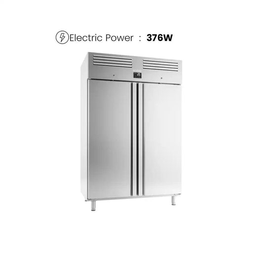 Infrico AGB1402+ Double Door Upright Freezer 376W - HorecaStore