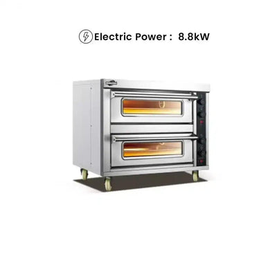 capinox wfc 202d stainless steel electric oven with infrared heating mechanism large scale visual glass 2 layers and 2 trays electric power 8 8 kw 91 5 x 70 x 80 cm