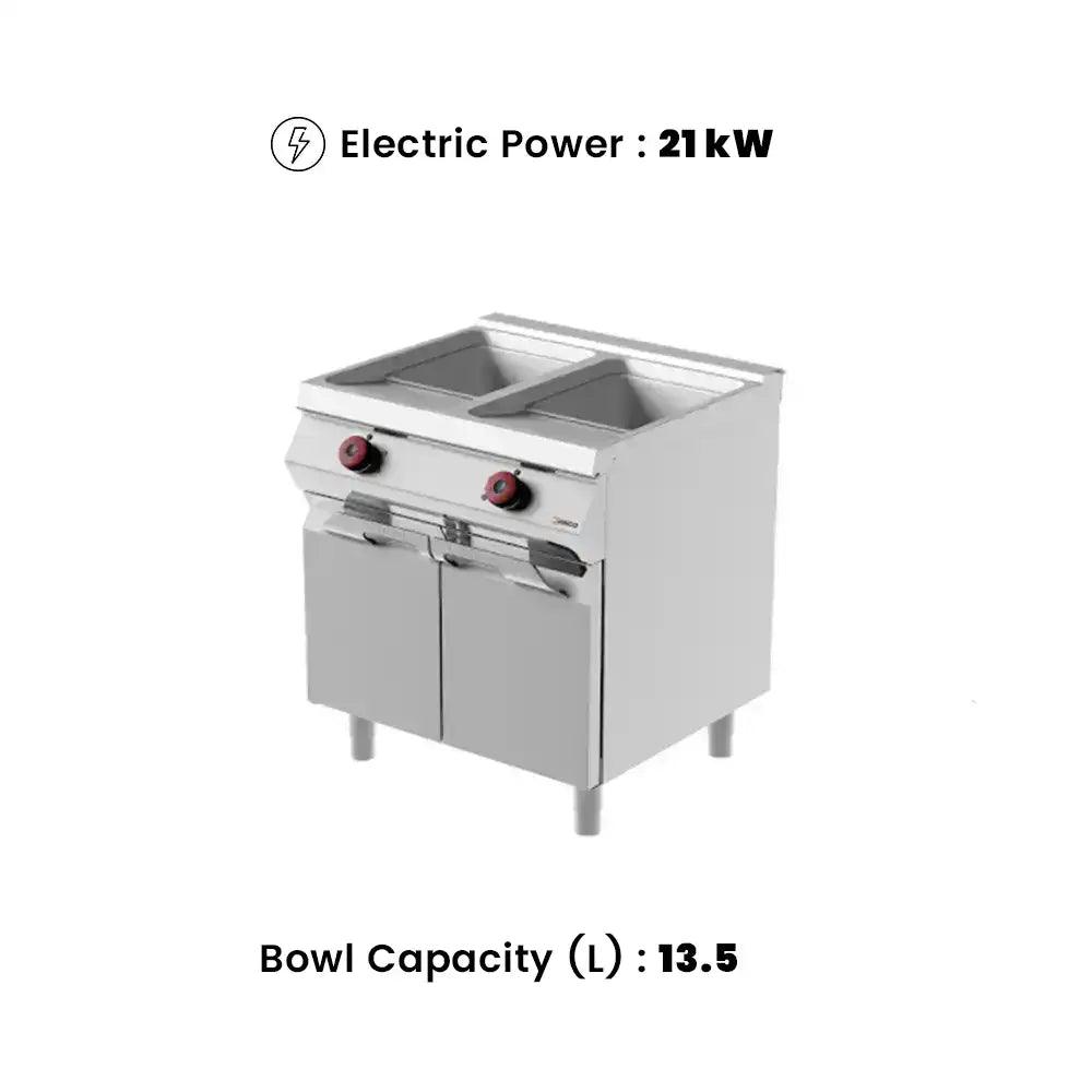 Desco FRE72M0 Double Bowl Electric Fryer 2 x 13.5 Liters 21 kW   HorecaStore