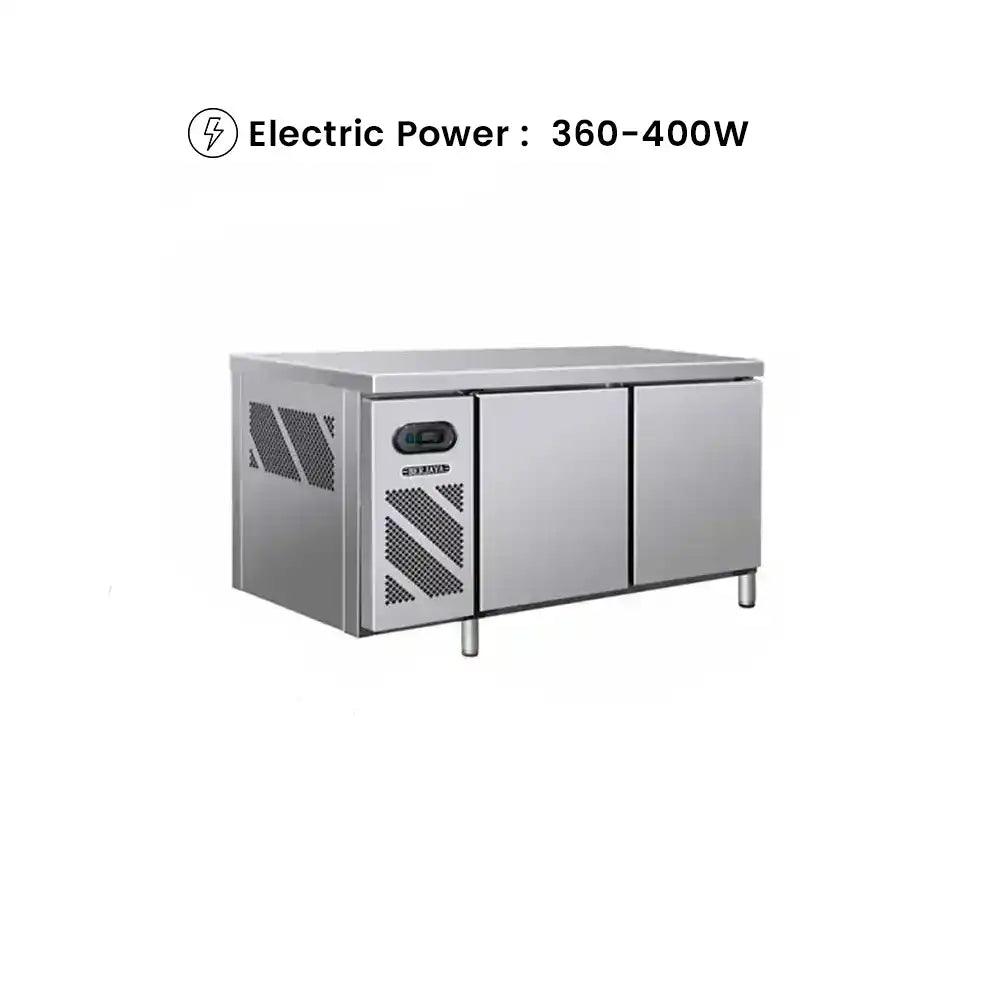 Berjaya BS2DC6/Z Electric Double Door Under Counter Chiller 472 L, Power 360-400W, 180 × 76 × 84 cm - HorecaStore