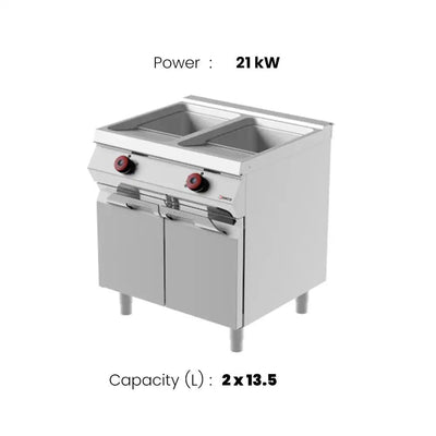 Desco FRE72T0 Electric Fryer 2 Tank 2 x 13.5 Liters 21 kW   HorecaStore