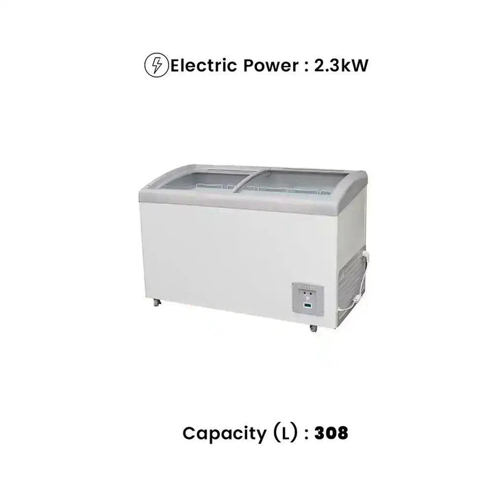 THS SD/SC308Y Electric Arch Chest Freezing Showcase 308 L, Power 2.3 KW - HorecaStore