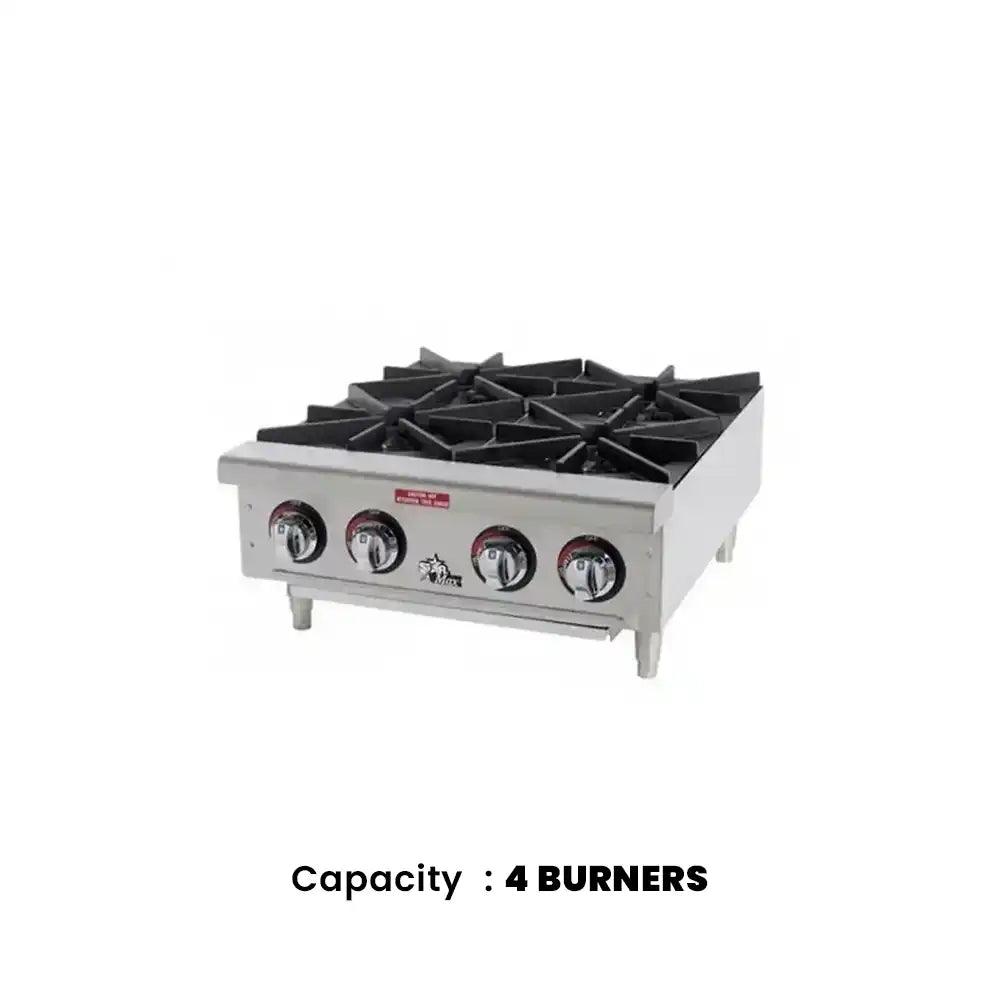 star manufacturing usa 604hf gas countertop cooker cast iron burner stainless steel 31 x 73 7 x 39 1 cm 4 knobs control