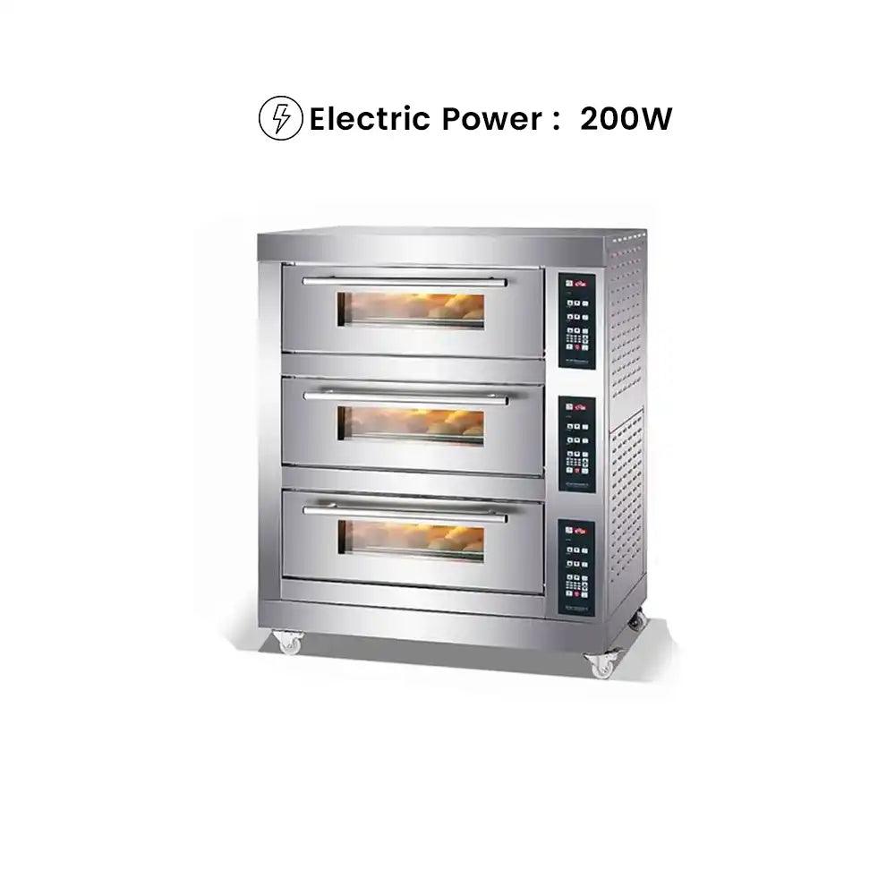 capinox yg 24 gas bake oven with digital control panel stainless steel gas burner 141 x 86 x 143 cm 2 decks 4 trays