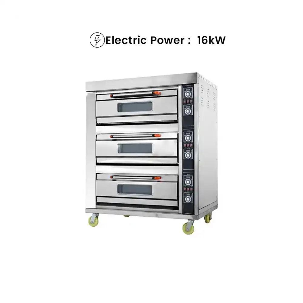 capinox edo 39l tripple deck electric oven stainless steel 171 x 82 x 164 cm capacity 3 layers 6 trays