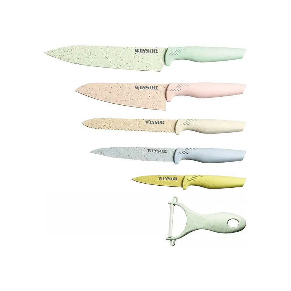 Winsor Non Stick Knife Set  Color, 6pc