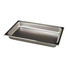 Wundermaxx Stainless Steel chafing Insert 1/1,  L 53 x W 32.5 x H 6.55 cm,  Capacity 9 Litres