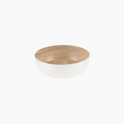 Zicco M2477 Melamine Buffet Roung Bowl White 21.6X7.5cm - HorecaStore