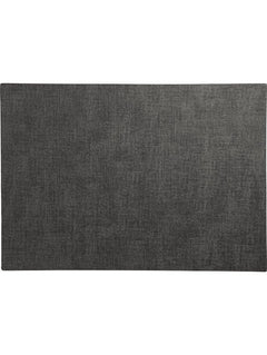 Heat Resistant Placemats for Dining Table, Waterproof Wipeable Washable PU Table Mats, Easy to Clean Anti-Slip Placemat, 46 x 33 cm, Color Meli-Melo Coal, Pack of 6