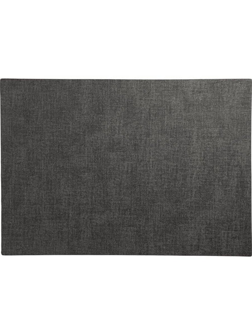 Heat Resistant Placemats for Dining Table, Waterproof Wipeable Washable PU Table Mats, Easy to Clean Anti-Slip Placemat, 46 x 33 cm, Color Meli-Melo Coal, Pack of 6