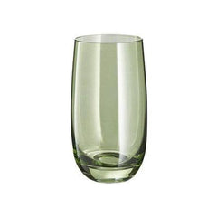 Leonardo Sora Tumbler Colored Glass, 39 cl, Color Green, Pack of 6