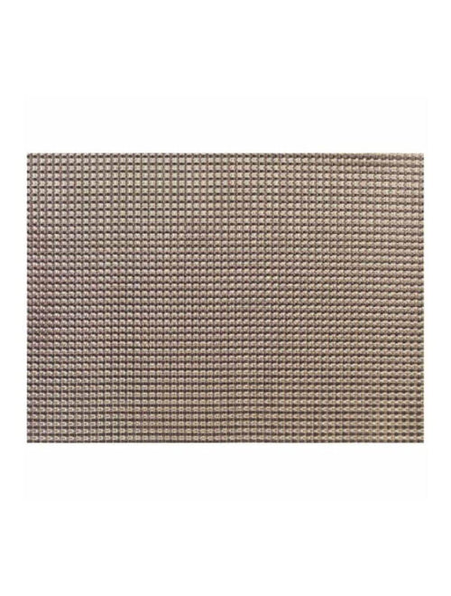 Stain Resistant Washable Placemat 45x30cm, Durable Non-Slip Heat Resistant PVC Table Mats Placemat for Dining Table,  Color Brown-Gold, Pack of 6
