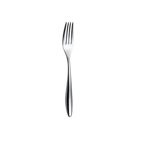 Furtino Wave 18/10 Stainless Steel Dessert Fork 4 mm, Length 19 cm, Pack of 12