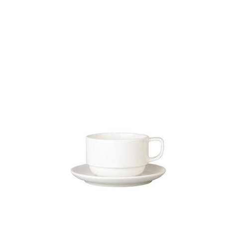 Furtino England White Round Porcelain Saucer, 12 cm