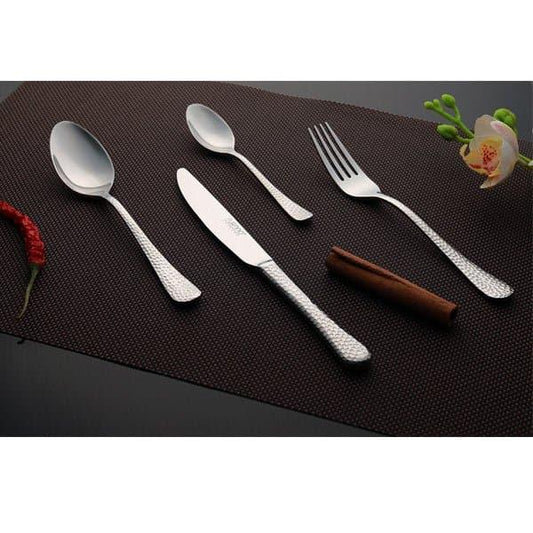 Furtino Hamford Dessert Spoon Silver Mirror 18/10 Stainless Steel Dessert Spoon 4 mm, Pack of 12