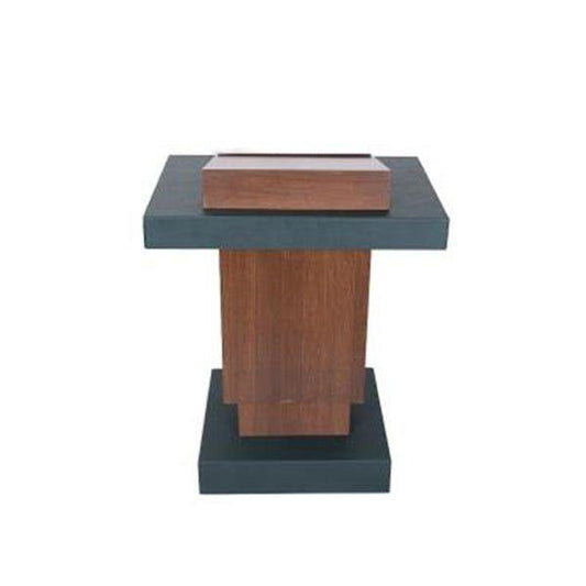 Smart Lectern L 70 x W 47 x H 90/130 cm For Smart Presentations, Power Coating, High Pressure Lamination, Power Connectivity, HDMI, Height Adjustable, Led Neck Light - HorecaStore