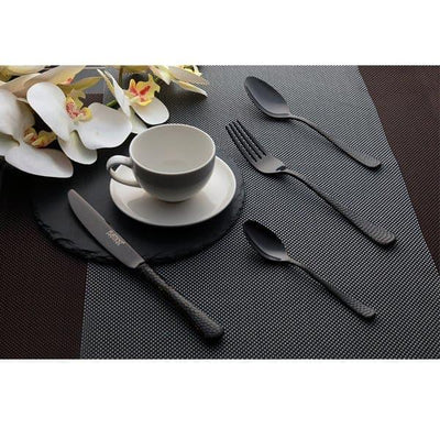 Furtino Hamford Table Spoon Black Mirror 18/10 Stainless Steel Table Spoon 4 mm, Pack of 12